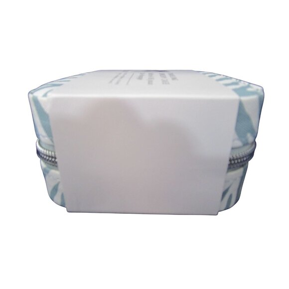 Milly Traveling Jewelry Case Blue White Zebra Print Zipper Closure Compact Size - Picture 8 of 8